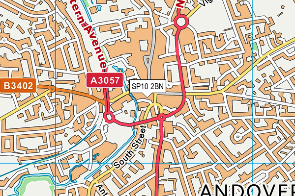 SP10 2BN map - OS VectorMap District (Ordnance Survey)