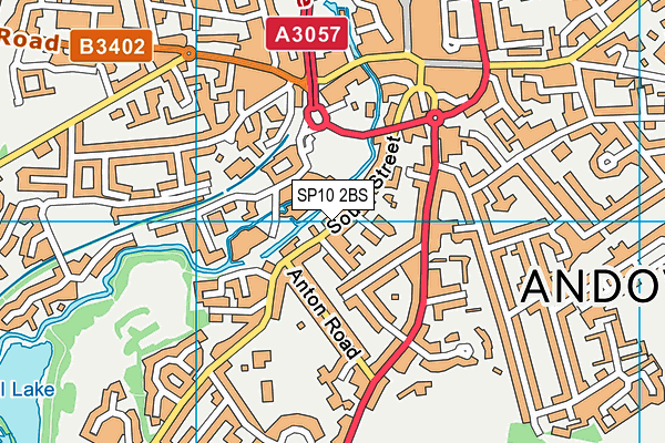 SP10 2BS map - OS VectorMap District (Ordnance Survey)