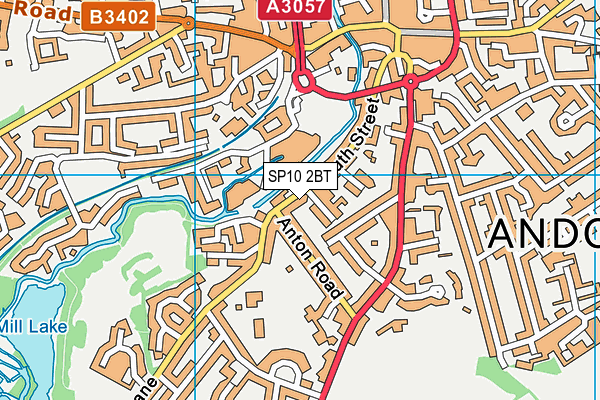 SP10 2BT map - OS VectorMap District (Ordnance Survey)