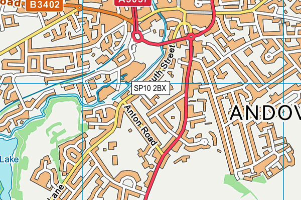 SP10 2BX map - OS VectorMap District (Ordnance Survey)