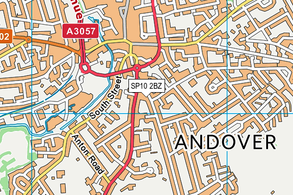 SP10 2BZ map - OS VectorMap District (Ordnance Survey)