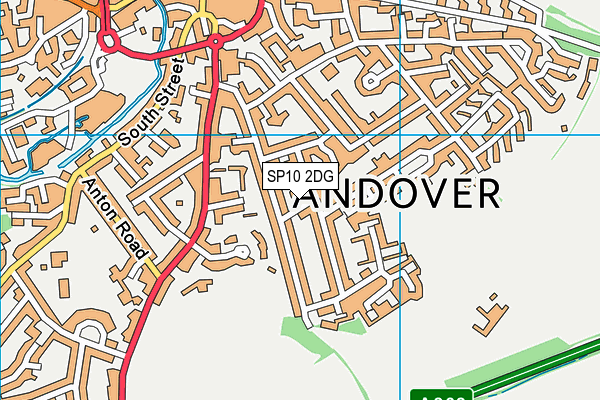 SP10 2DG map - OS VectorMap District (Ordnance Survey)