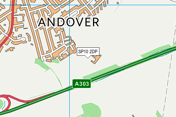 SP10 2DP map - OS VectorMap District (Ordnance Survey)