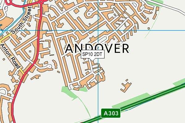 SP10 2DT map - OS VectorMap District (Ordnance Survey)