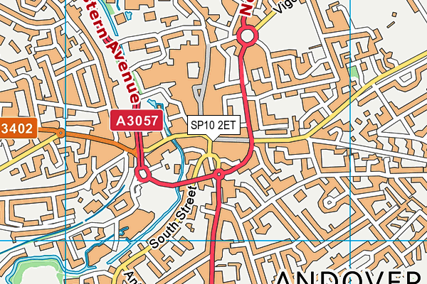 SP10 2ET map - OS VectorMap District (Ordnance Survey)