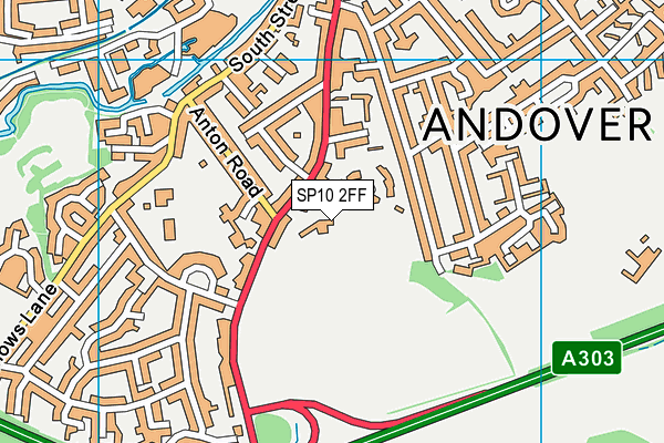 SP10 2FF map - OS VectorMap District (Ordnance Survey)