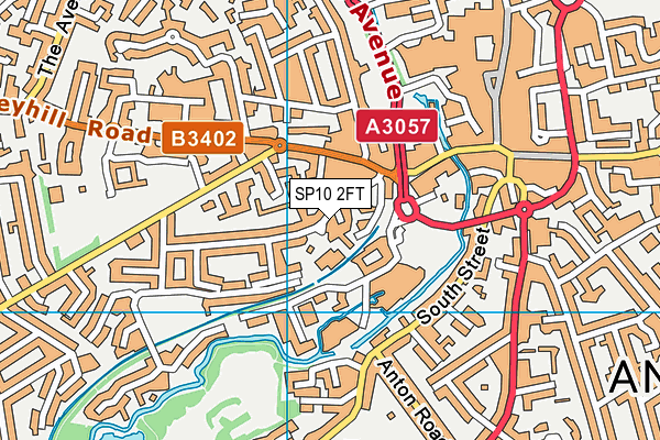 SP10 2FT map - OS VectorMap District (Ordnance Survey)