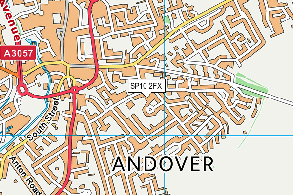 SP10 2FX map - OS VectorMap District (Ordnance Survey)