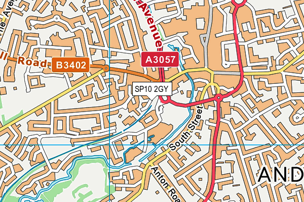 SP10 2GY map - OS VectorMap District (Ordnance Survey)