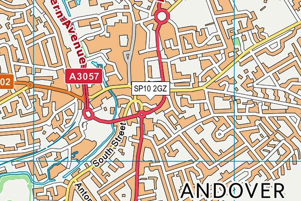 SP10 2GZ map - OS VectorMap District (Ordnance Survey)