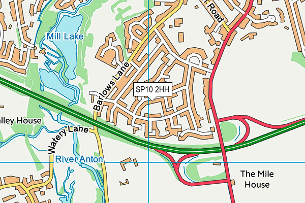 SP10 2HH map - OS VectorMap District (Ordnance Survey)
