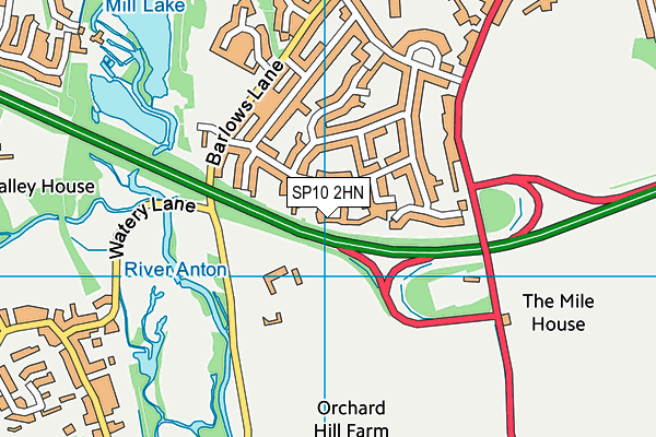 SP10 2HN map - OS VectorMap District (Ordnance Survey)