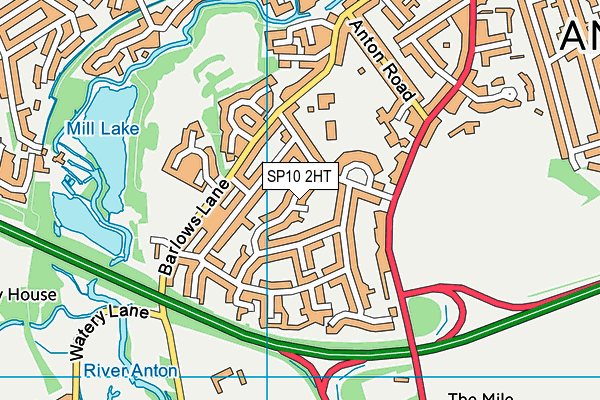 SP10 2HT map - OS VectorMap District (Ordnance Survey)