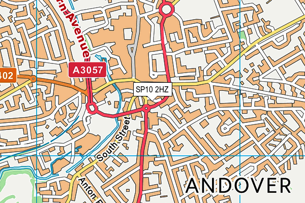 SP10 2HZ map - OS VectorMap District (Ordnance Survey)