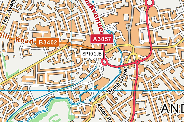 SP10 2JB map - OS VectorMap District (Ordnance Survey)