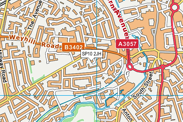 SP10 2JH map - OS VectorMap District (Ordnance Survey)