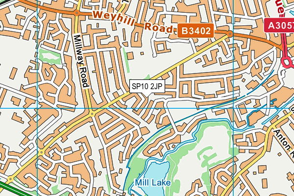 SP10 2JP map - OS VectorMap District (Ordnance Survey)