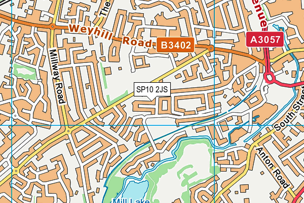 SP10 2JS map - OS VectorMap District (Ordnance Survey)