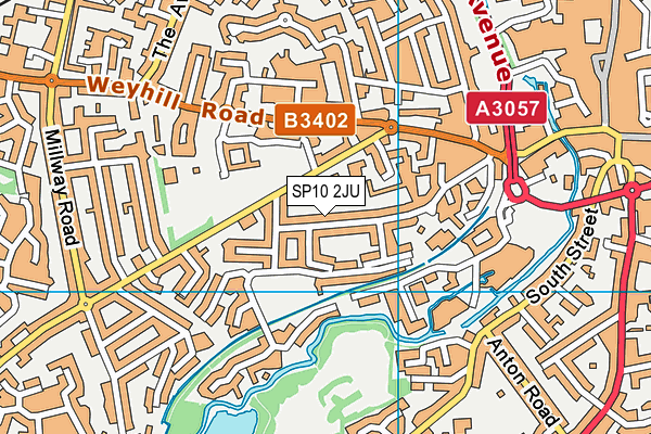 SP10 2JU map - OS VectorMap District (Ordnance Survey)