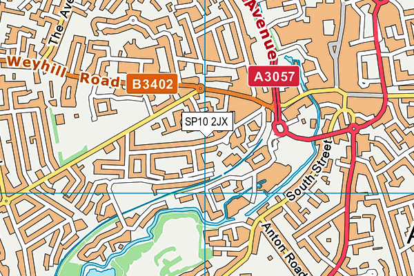 SP10 2JX map - OS VectorMap District (Ordnance Survey)