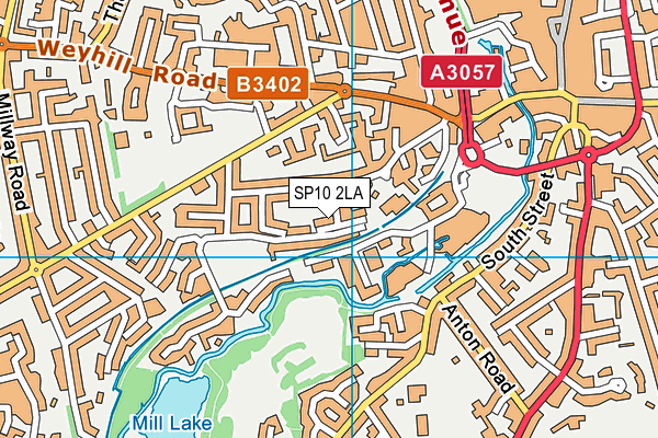 SP10 2LA map - OS VectorMap District (Ordnance Survey)