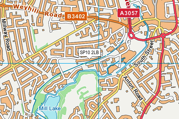 SP10 2LB map - OS VectorMap District (Ordnance Survey)