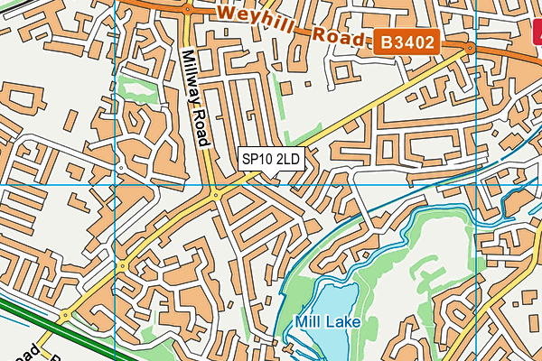 SP10 2LD map - OS VectorMap District (Ordnance Survey)
