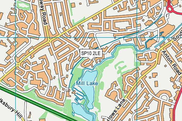SP10 2LE map - OS VectorMap District (Ordnance Survey)