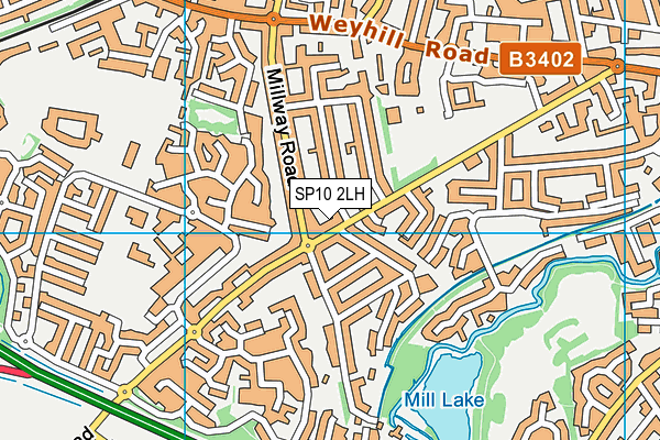 SP10 2LH map - OS VectorMap District (Ordnance Survey)