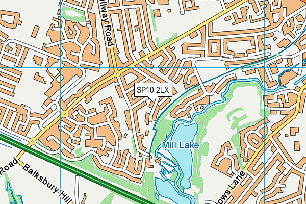 SP10 2LX map - OS VectorMap District (Ordnance Survey)