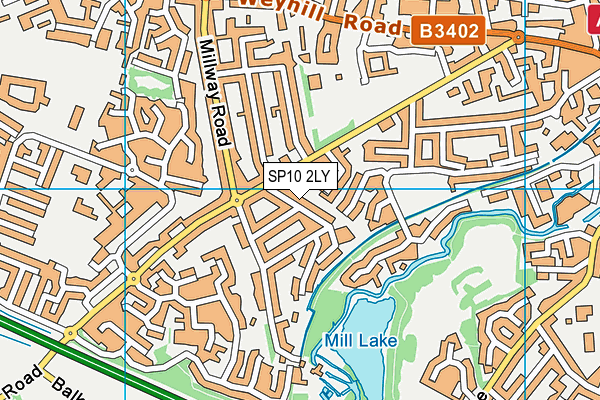 SP10 2LY map - OS VectorMap District (Ordnance Survey)