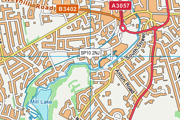 SP10 2NJ map - OS VectorMap District (Ordnance Survey)