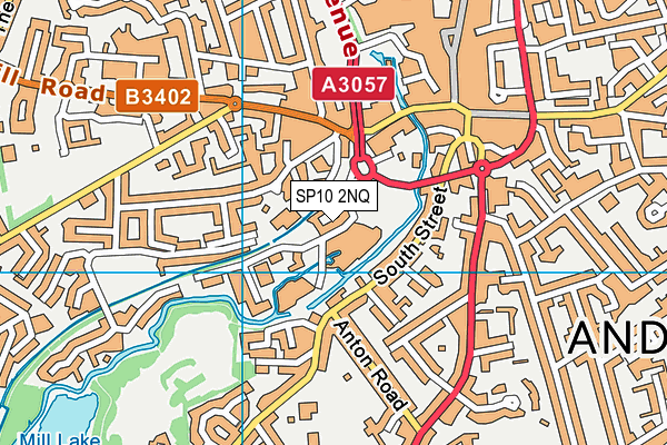 SP10 2NQ map - OS VectorMap District (Ordnance Survey)