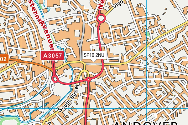 SP10 2NU map - OS VectorMap District (Ordnance Survey)