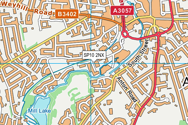 SP10 2NX map - OS VectorMap District (Ordnance Survey)