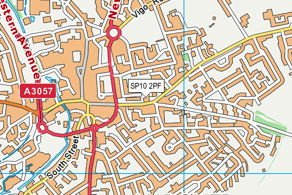 SP10 2PF map - OS VectorMap District (Ordnance Survey)