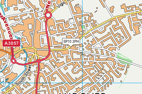SP10 2PH map - OS VectorMap District (Ordnance Survey)