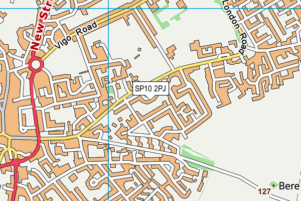 SP10 2PJ map - OS VectorMap District (Ordnance Survey)