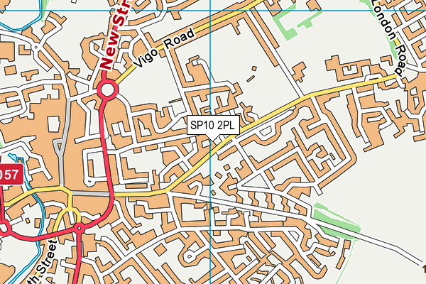 SP10 2PL map - OS VectorMap District (Ordnance Survey)