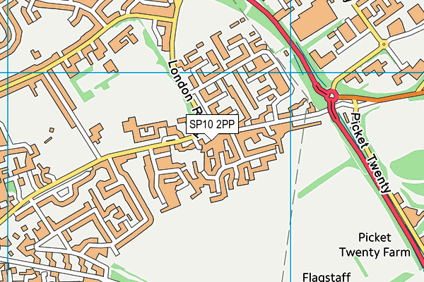 SP10 2PP map - OS VectorMap District (Ordnance Survey)