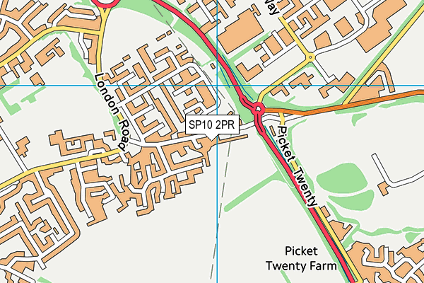 SP10 2PR map - OS VectorMap District (Ordnance Survey)