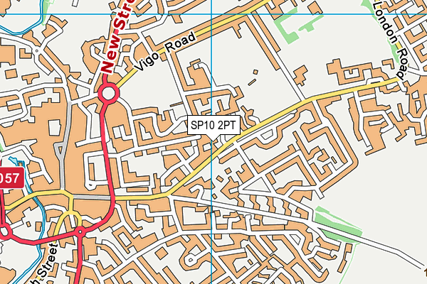 SP10 2PT map - OS VectorMap District (Ordnance Survey)