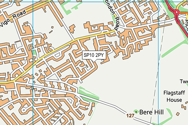 SP10 2PY map - OS VectorMap District (Ordnance Survey)