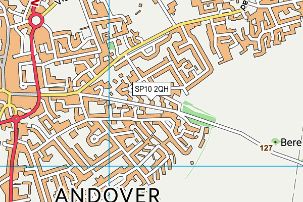 SP10 2QH map - OS VectorMap District (Ordnance Survey)