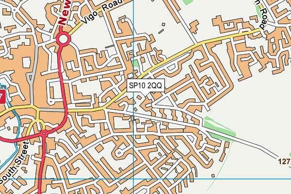 SP10 2QQ map - OS VectorMap District (Ordnance Survey)