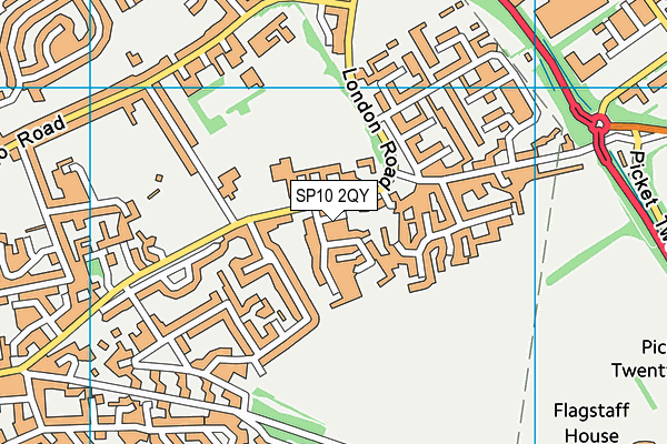 SP10 2QY map - OS VectorMap District (Ordnance Survey)