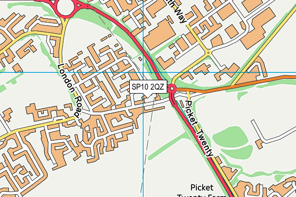 SP10 2QZ map - OS VectorMap District (Ordnance Survey)