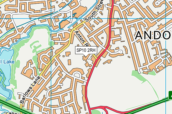 SP10 2RH map - OS VectorMap District (Ordnance Survey)