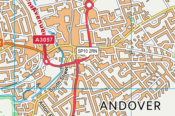 SP10 2RN map - OS VectorMap District (Ordnance Survey)