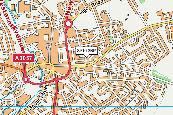 SP10 2RP map - OS VectorMap District (Ordnance Survey)